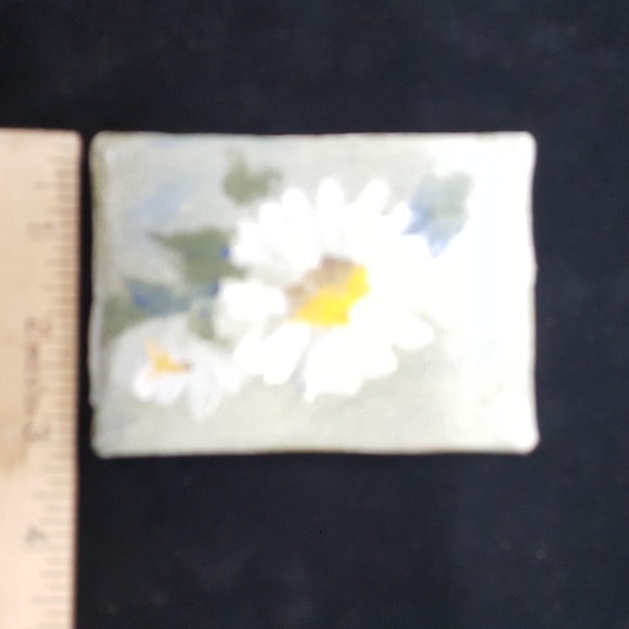 Daisy white oil painting original - Picture 3 of 3